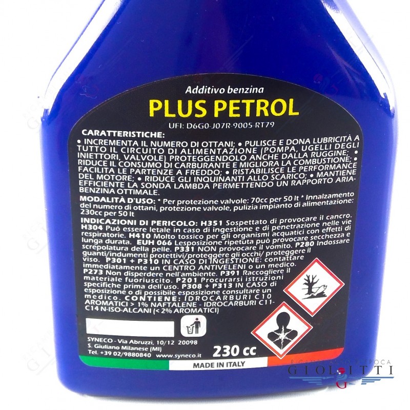 Additivo Benzina Syneco Plus Petrol - Additivi & Lubrificanti - Giolitti  ricambi auto d'epoca